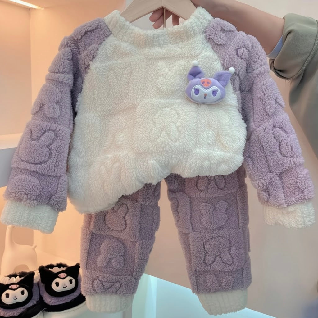 Trendy Girls Soft Cute & Cozy 3D Co-ord Set - Labubu