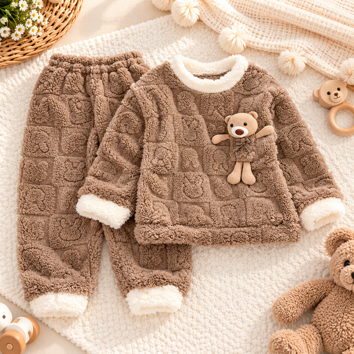 Trendy Kids Cute & Cozy Winter Set - Teddy