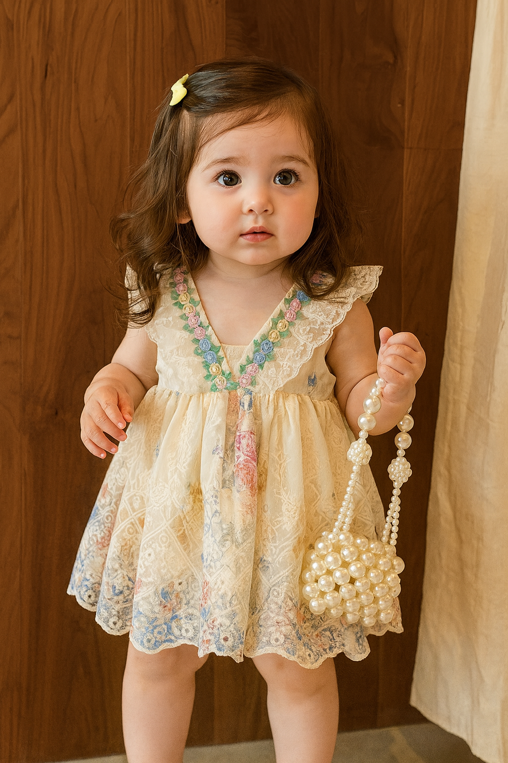 Girls Soft & Comfortable Dress - Festive Bling