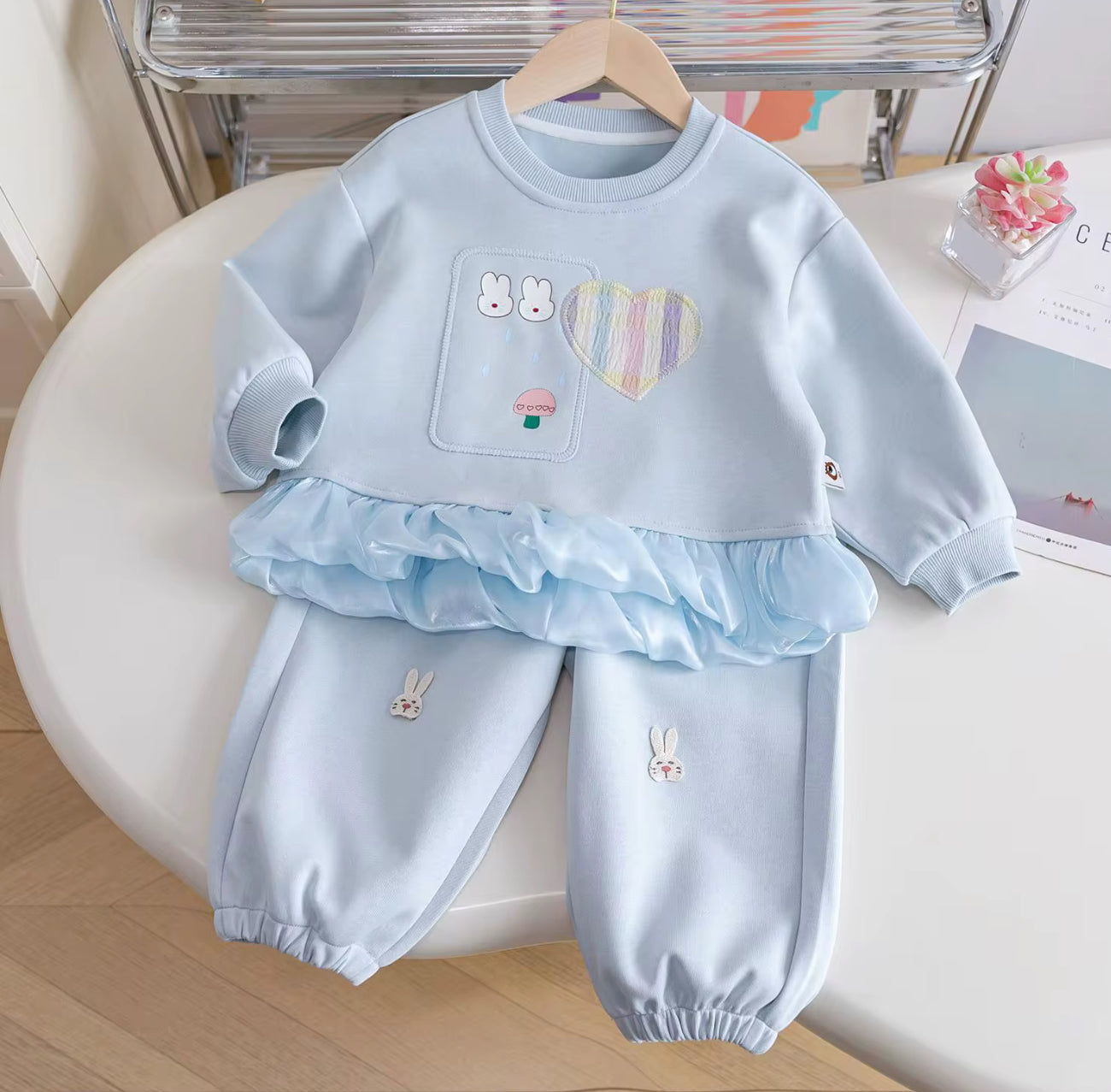 Trendy Elegant 3D Cozy & Cute Co-ord Set - Bunny