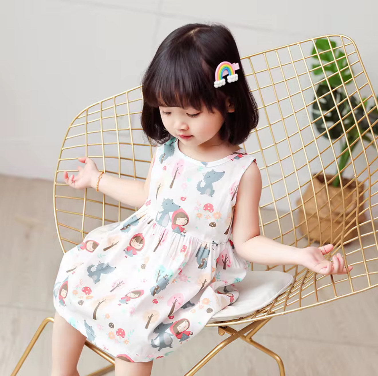 Trendy Girls Soft & Breathable Summer Dress - Doll
