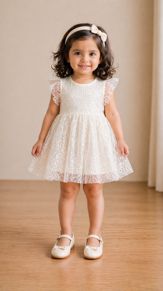Girls Princess Dress - White