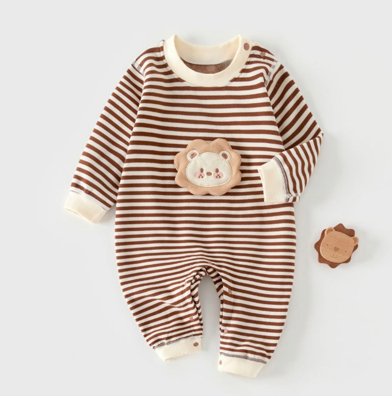 Soft & Breathable - Baby & Toddler - 3D Lion Cuddle Cub Romper