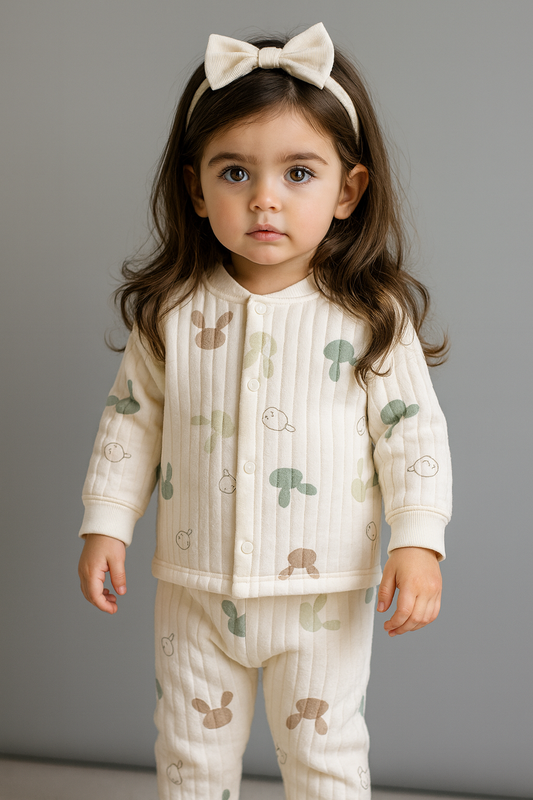 Girls Soft & Cozy Co-ord Set - Bunny