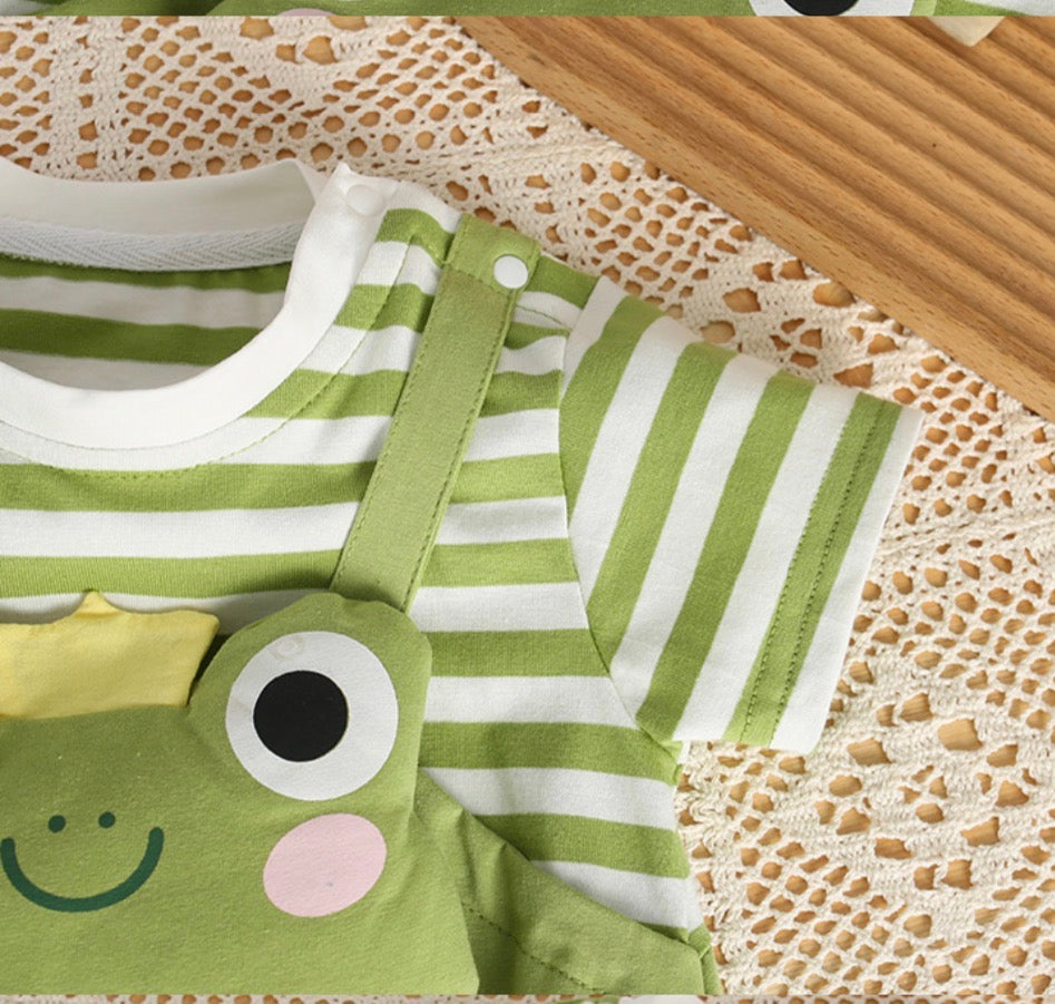 Soft & Breathable - Baby & Toddler - Baby Frog 3D Plushy Romper