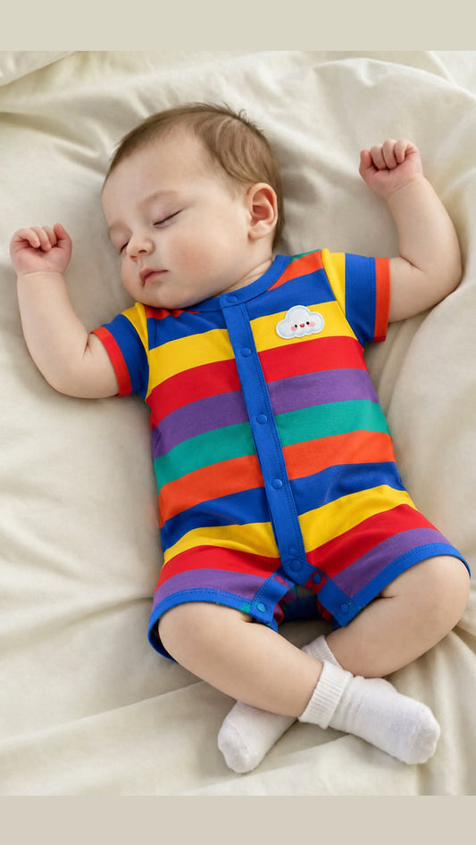 Soft & Breathable - Baby & Toddler - Cotton Multicolor Romper