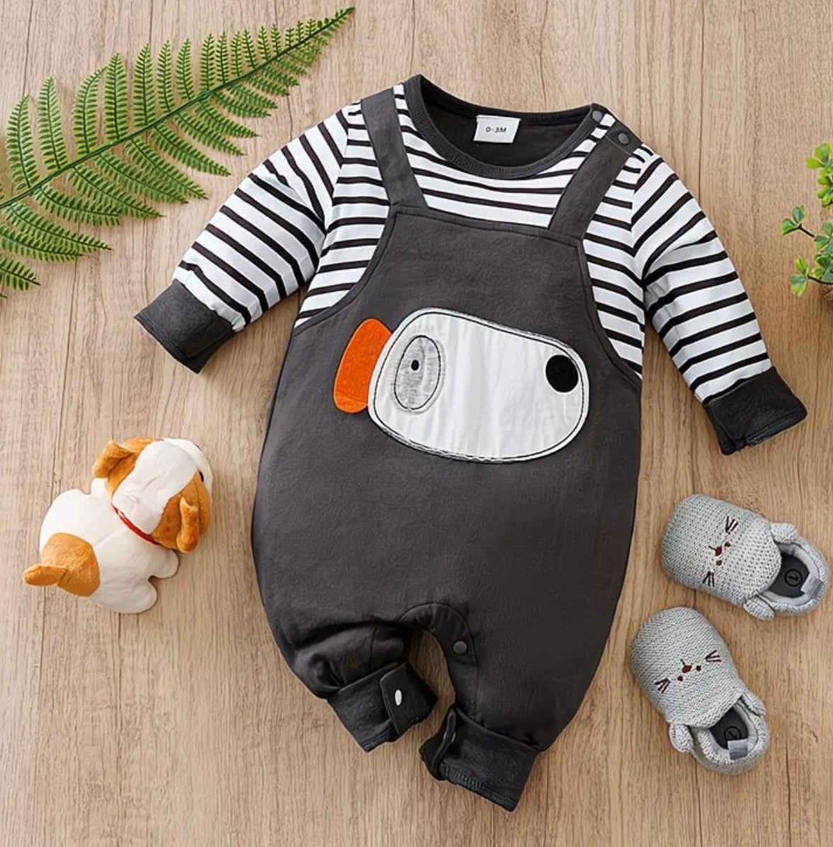 Soft & Breathable - Baby & Toddler Full Bodysuit - Baby 3D Fish