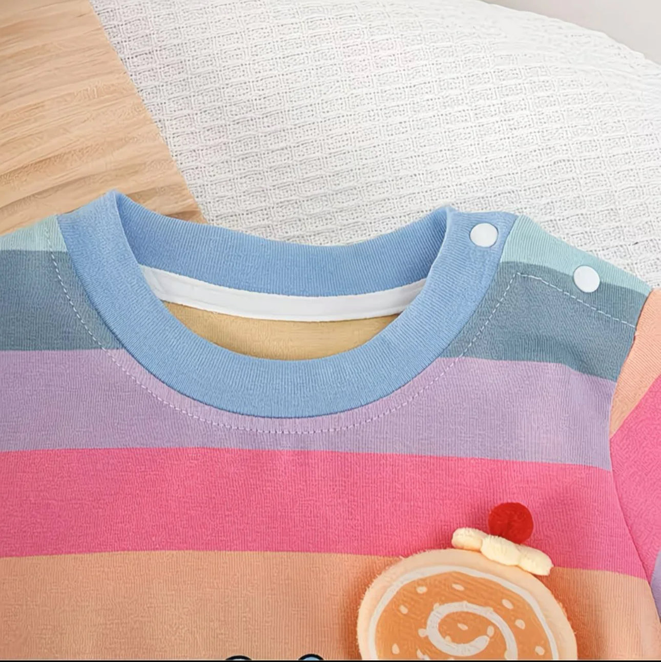 Soft & Breathable - Organic Cotton Romper - Multicolor 3D