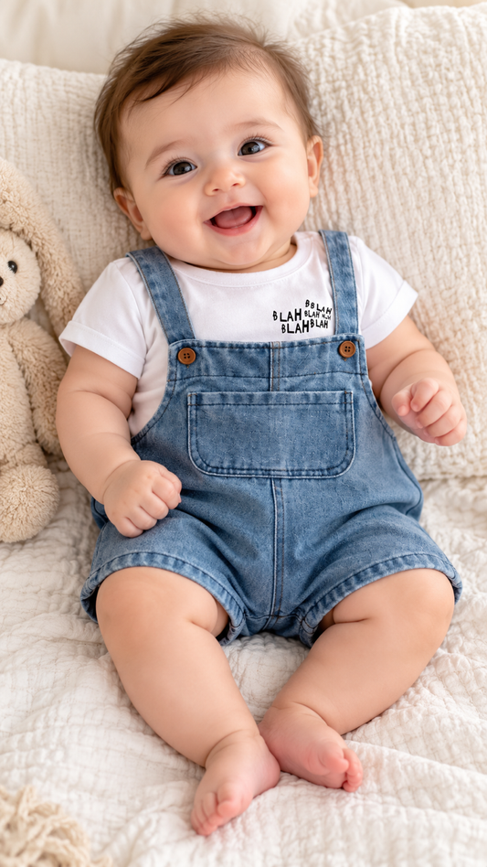 Soft & Breathable - Baby & Toddler - Baby Explorer Denim Dungaree Set