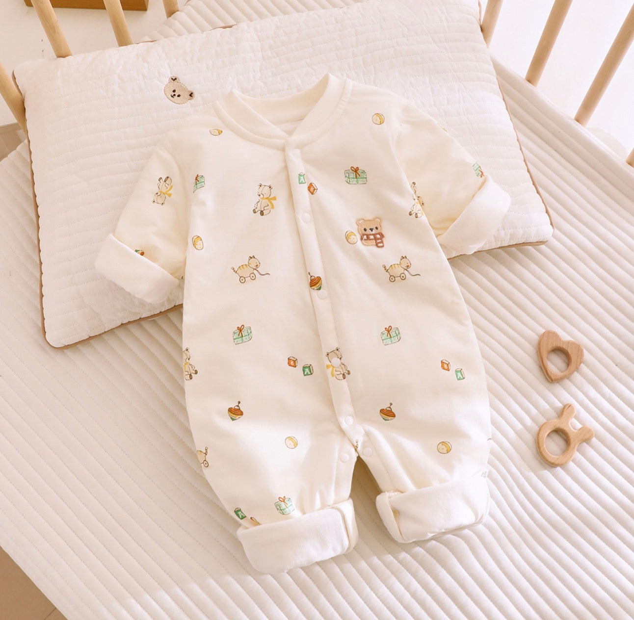 Soft & Breathable - Baby & Toddler - 3D Teddy & Toys Dreamy Romper