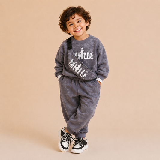 Trendy Stylish & Elegant Co-ord Set - Grey