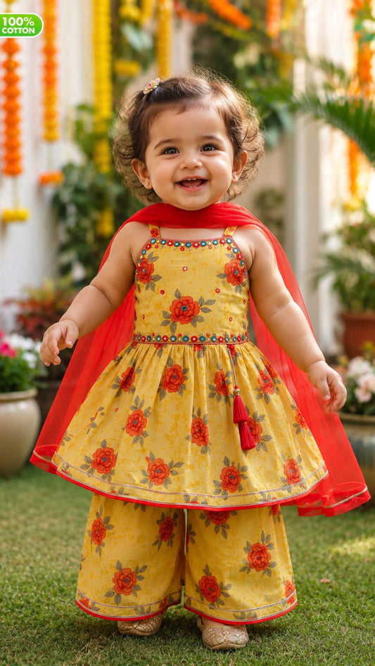 Girls soft Ethnic - Rosette Charm Set