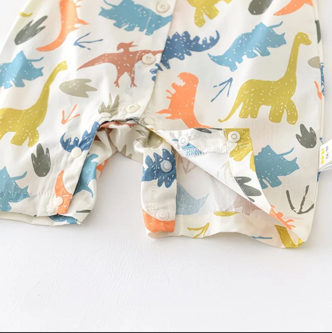 Soft & Breathable - Baby Boy Dinosaur Print Romper with Crossbody Bag