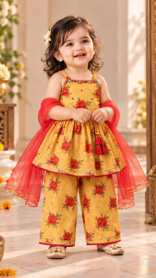 Girls soft Ethnic - Rosette Charm Set