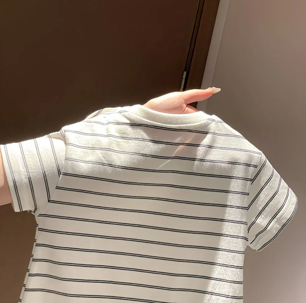 Soft & Breathable - Baby & Toddler - Elegant 3D Cat Striped Print Romper
