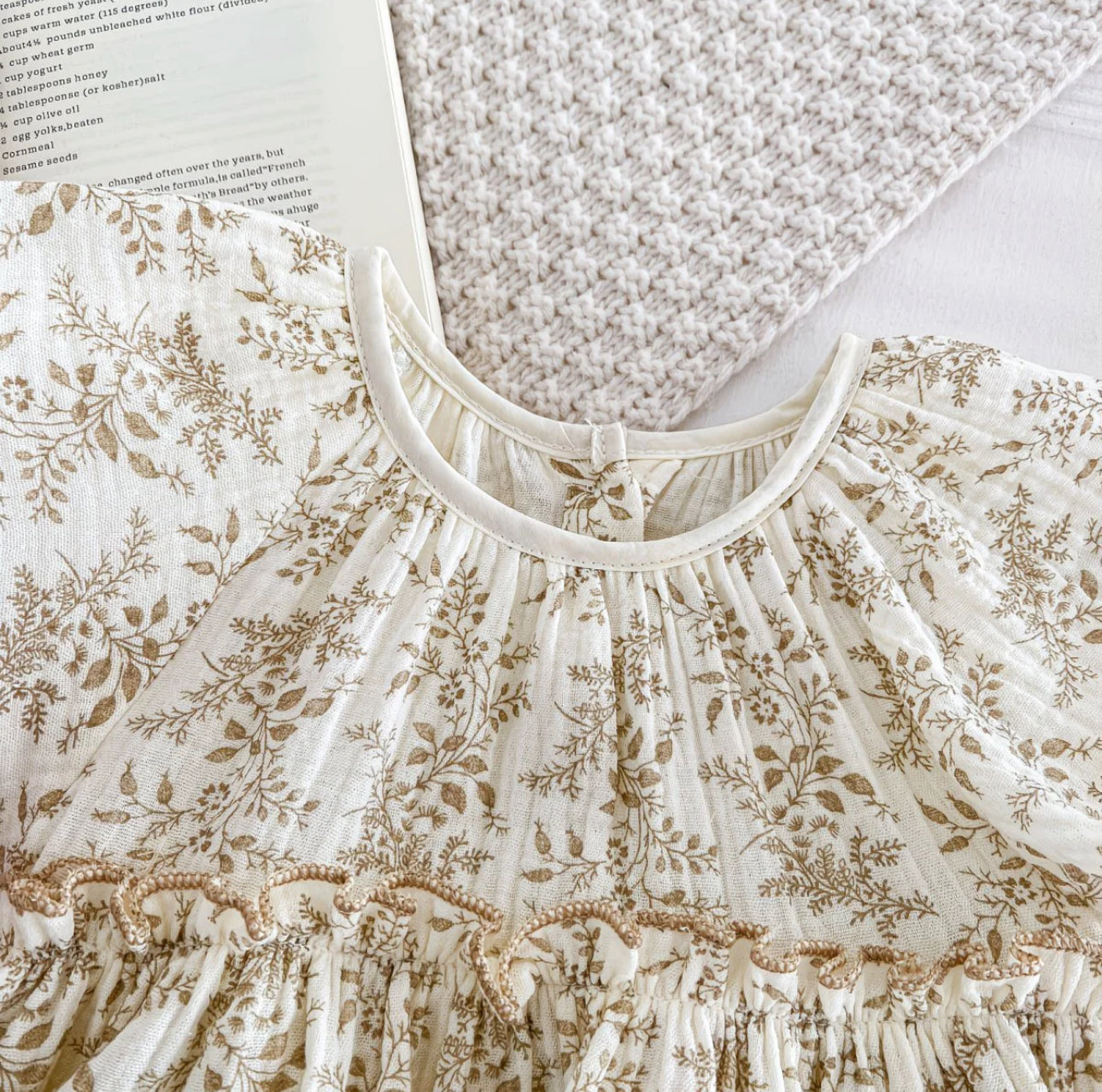 Soft & Breathable - Premium Floral Baby Girl Dress Romper