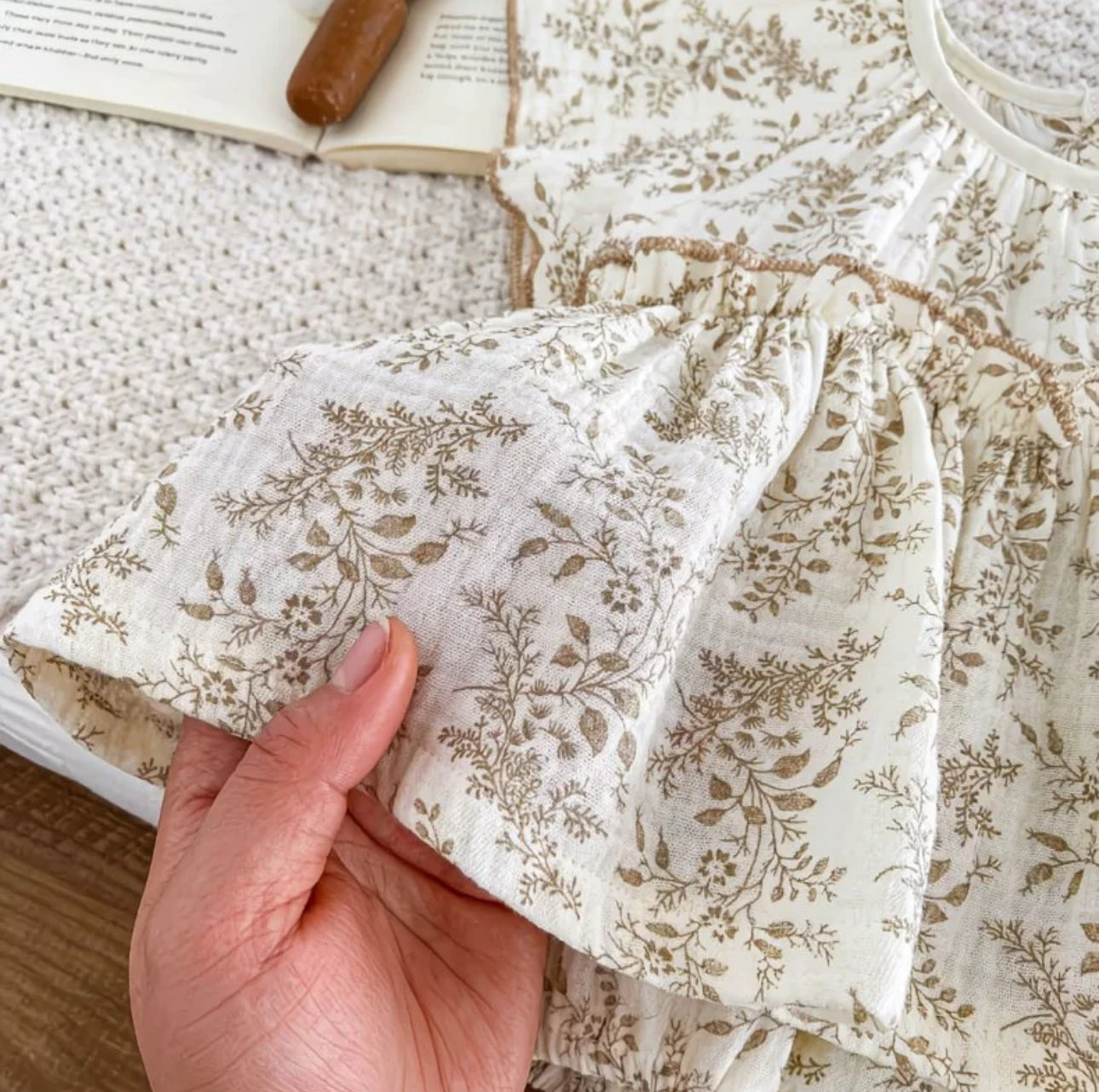 Soft & Breathable - Premium Floral Baby Girl Dress Romper
