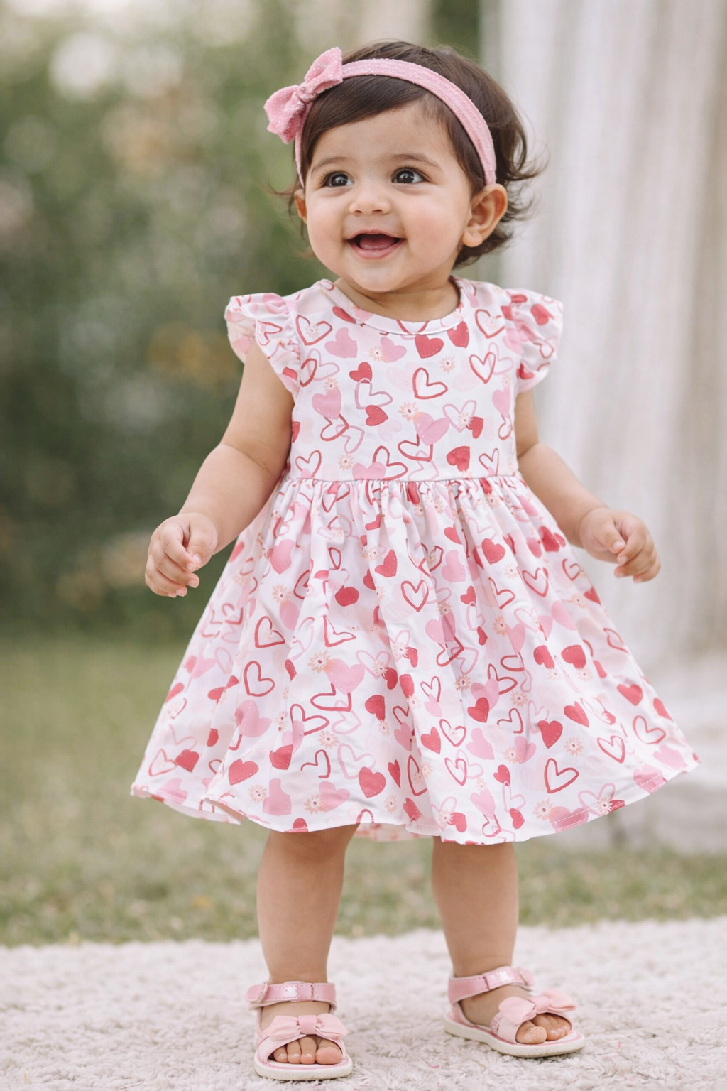 Trendy Girls Printed Comfortable Twilight Dress