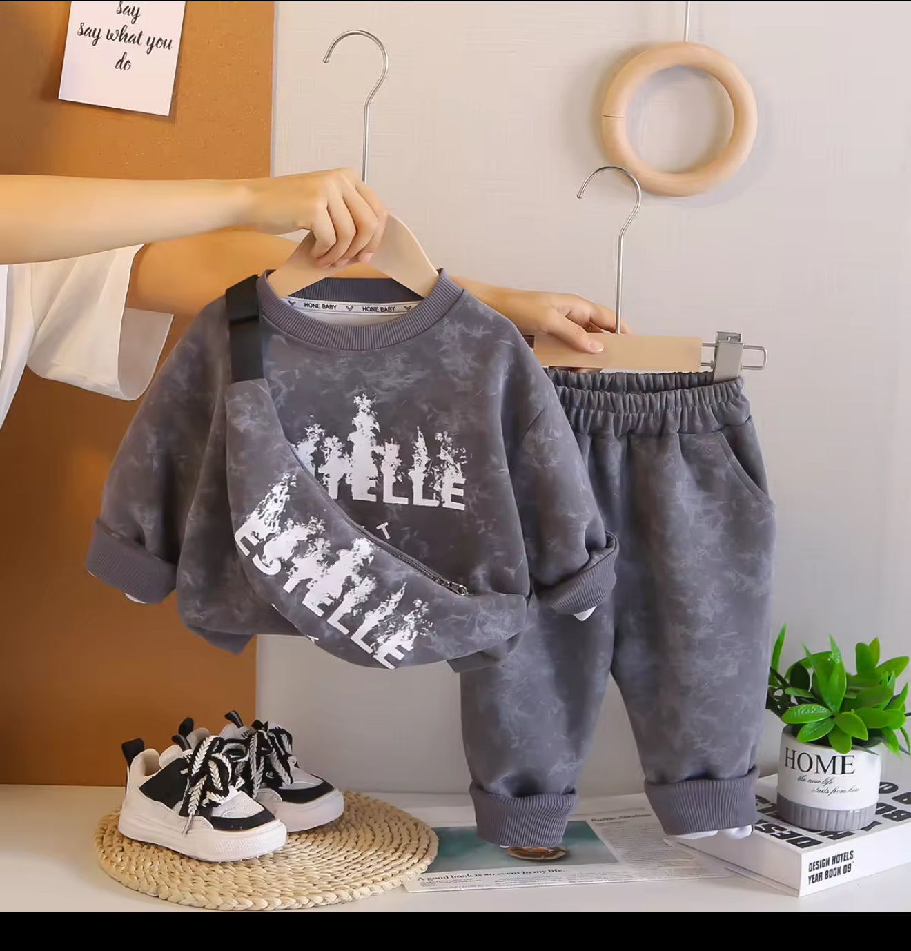 Trendy Stylish & Elegant Co-ord Set - Grey