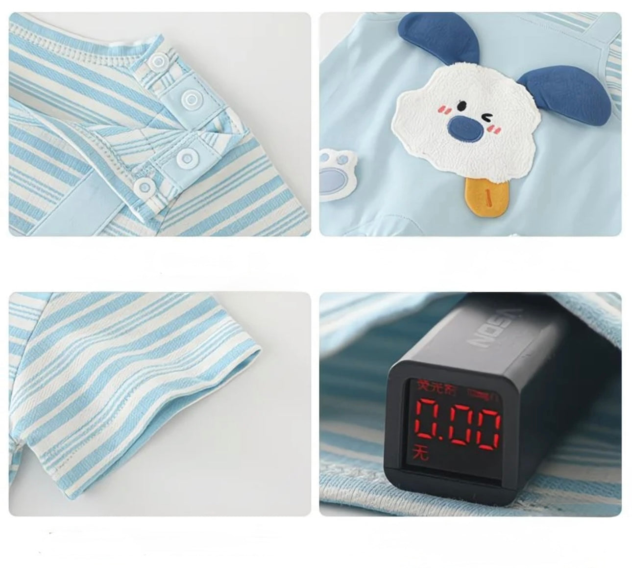 Soft & Breathable - Baby & Toddler - 3D Puppy - Pastel Blue