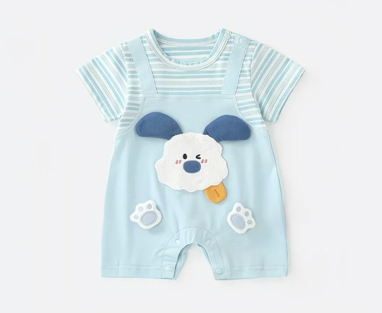 Soft & Breathable - Baby & Toddler - 3D Puppy - Pastel Blue