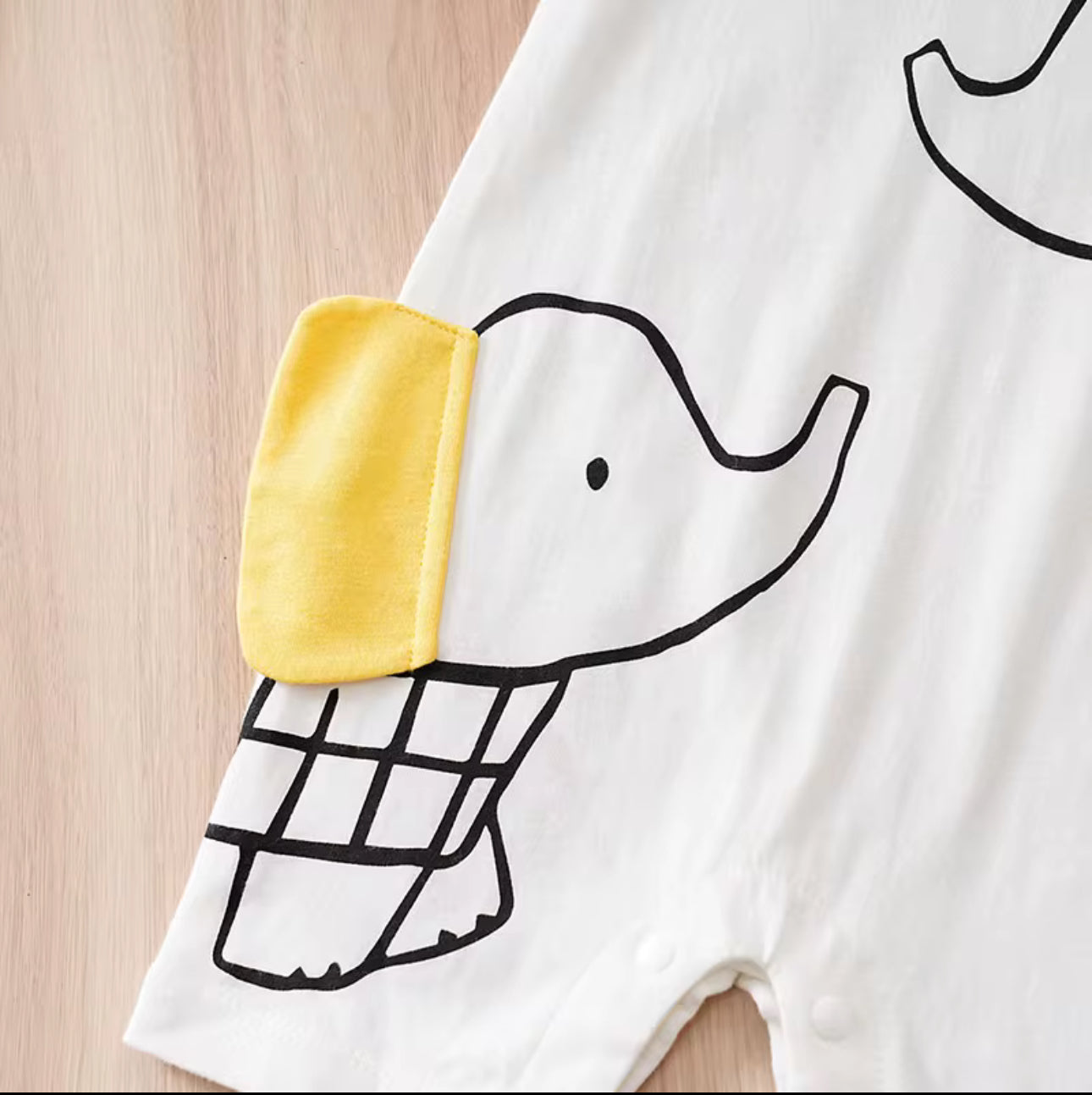 Soft & Breathable Baby & Toddler Bodysuit - baby & mommy elephant