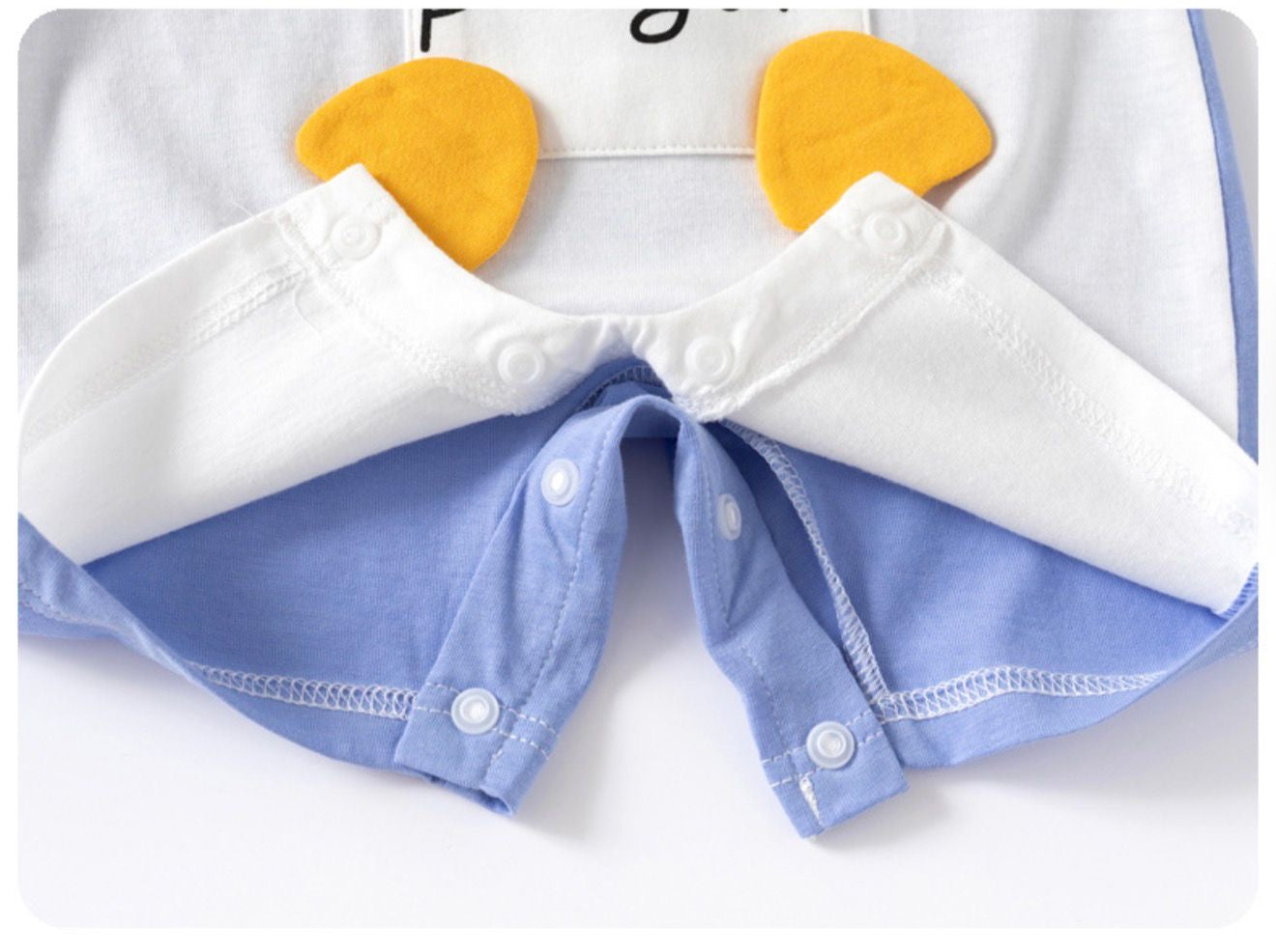 Soft & Breathable - Baby & Toddler - 3D Penguin Plushy Romper Blue