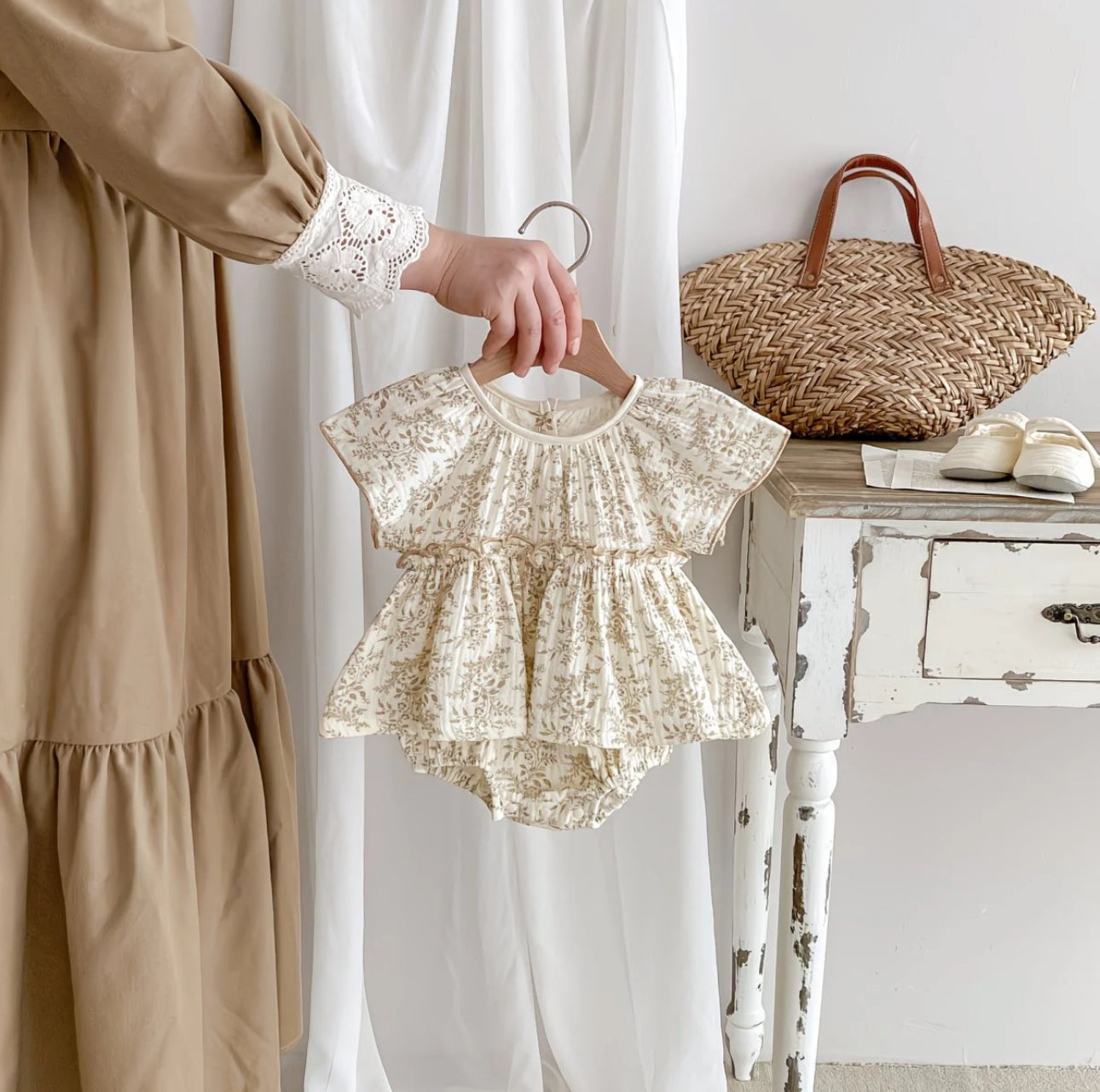 Soft & Breathable - Premium Floral Baby Girl Dress Romper