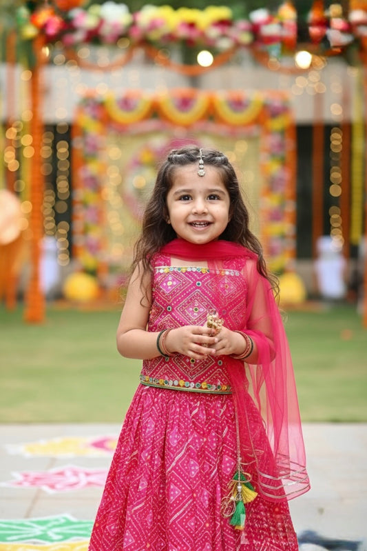Girls Soft & Comfortable Chaniya Choli - Bandhini
