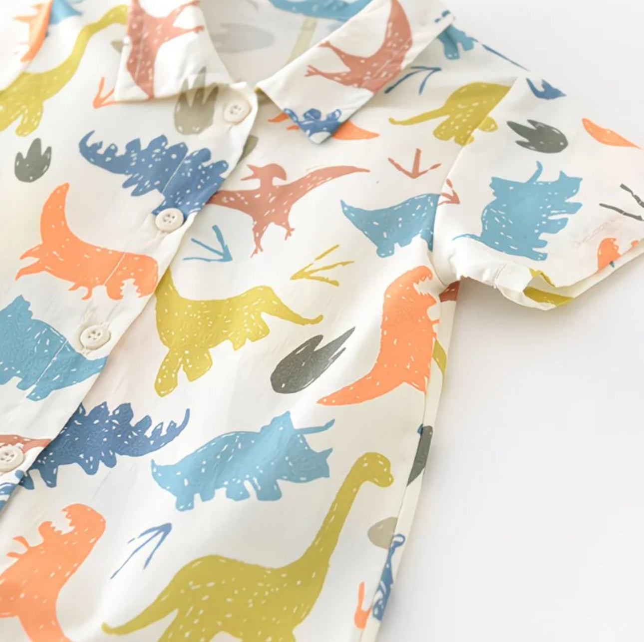 Soft & Breathable - Baby Boy Dinosaur Print Romper with Crossbody Bag