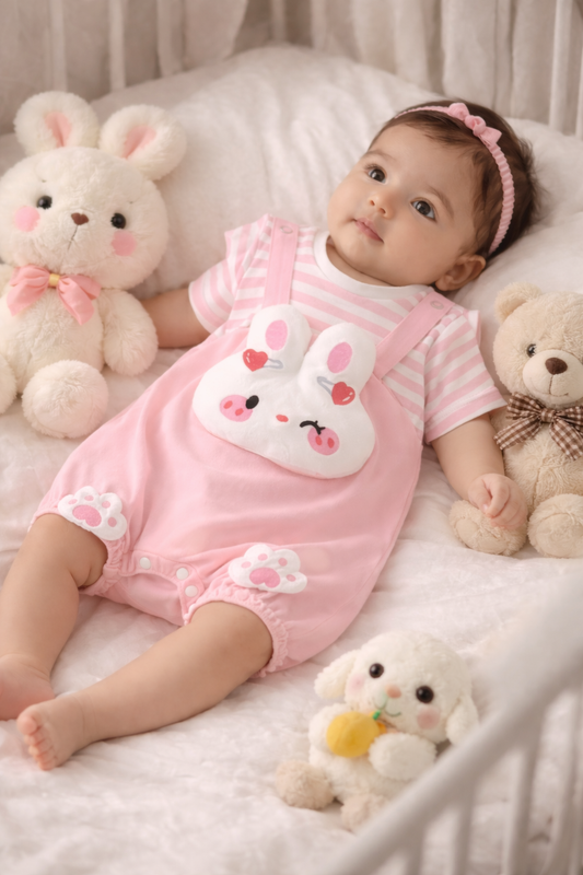 Soft & Breathable - Baby & Toddler - 3D Cutie Plushy Romper