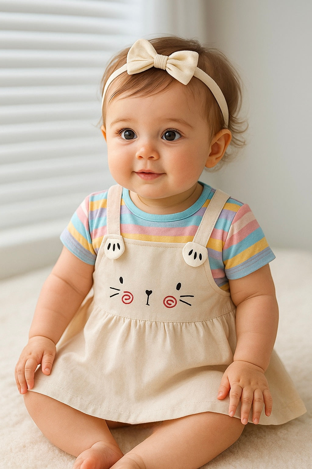 Soft & Breathable - Baby & Toddler Cute Kitty Dress