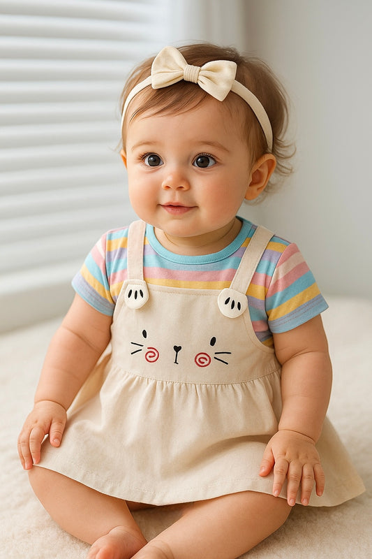 Soft & Breathable - Baby & Toddler’s Kitty Dress