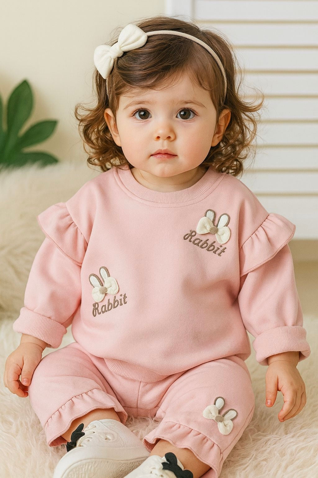 Trendy Elegant 3D Cute & Cozy Co-ord Set - Rabbit