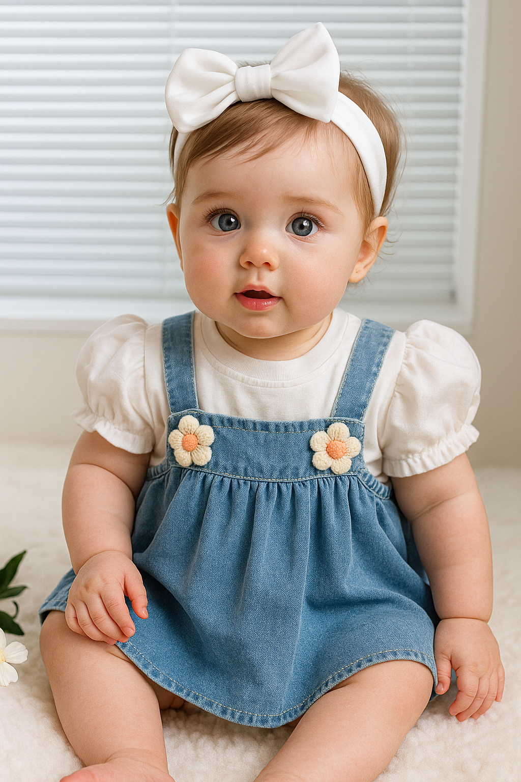 Soft & Breathable - Baby & Toddler Denim Skirt with Super Soft T-Shirt