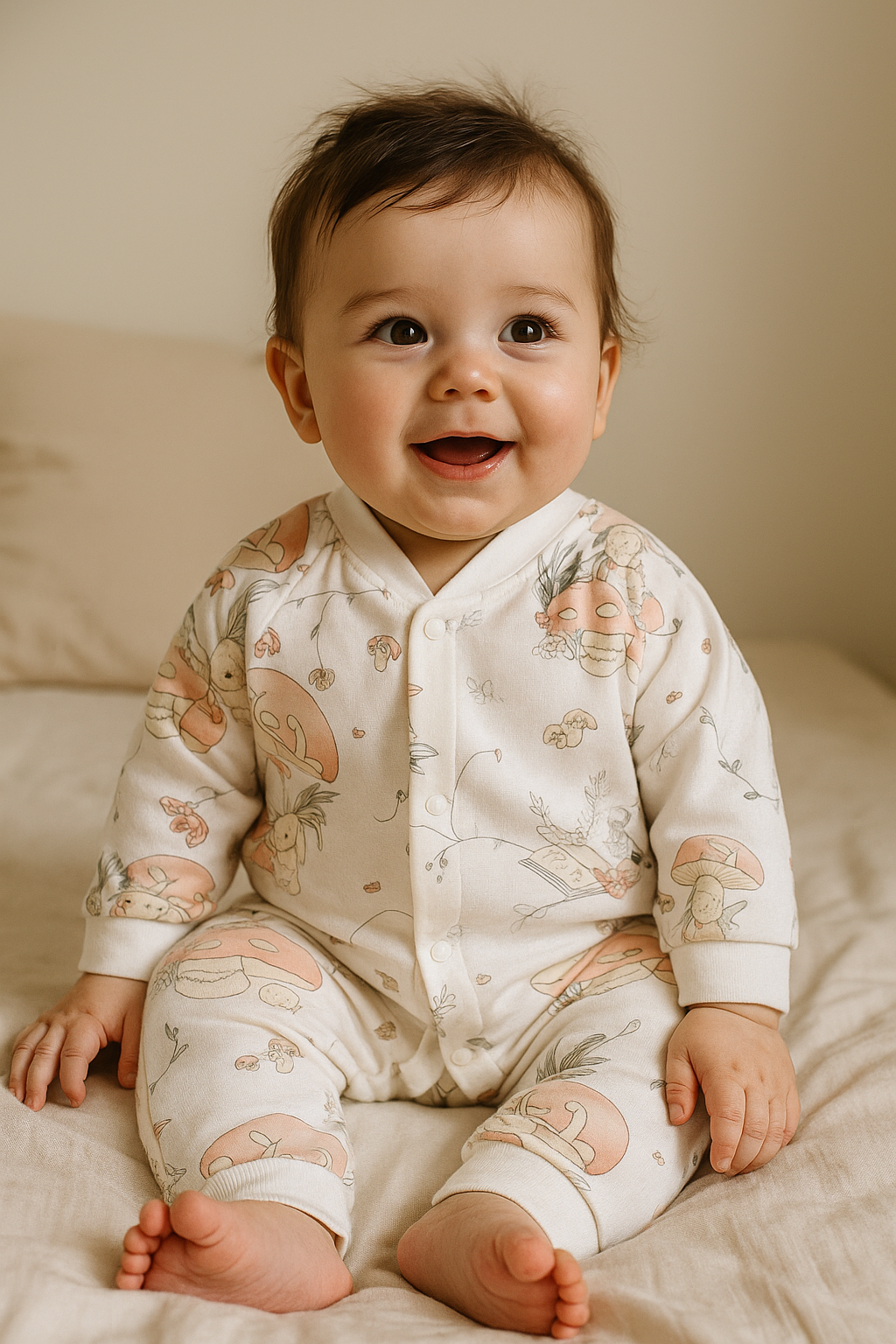 Soft & Breathable - Baby & Toddler Full Bodysuit - Rabbit