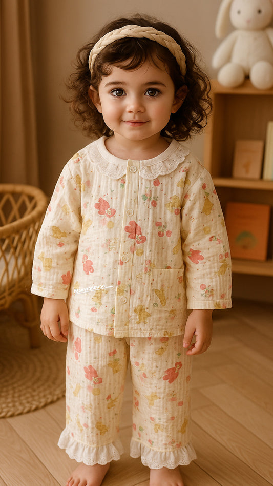 Elegant & Soft Printed Full Co-ord Set - Cute