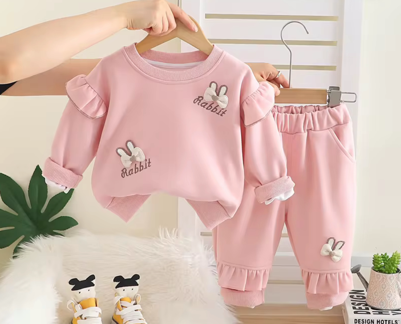Trendy Elegant 3D Cute & Cozy Co-ord Set - Rabbit