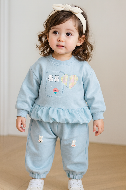 Elegant 3D Cozy & Cute Co-ord Set - Bunny