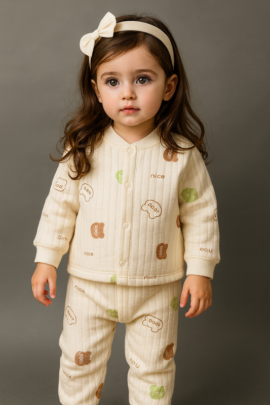 Trendy Girls Soft & Cozy Co-ord Set - Baby Bear