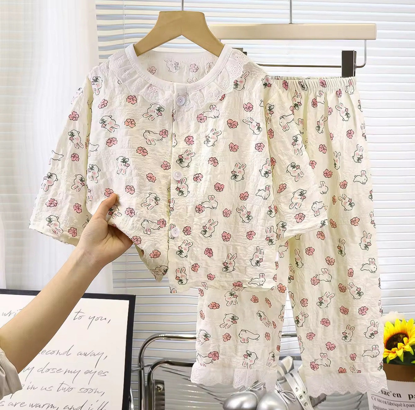 Elegant & Soft Printed Full Co-ord Set - Rabbit