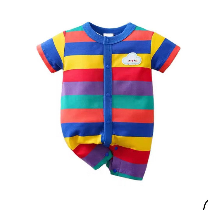 Soft & Breathable - Baby & Toddler - Cotton Multicolor Romper