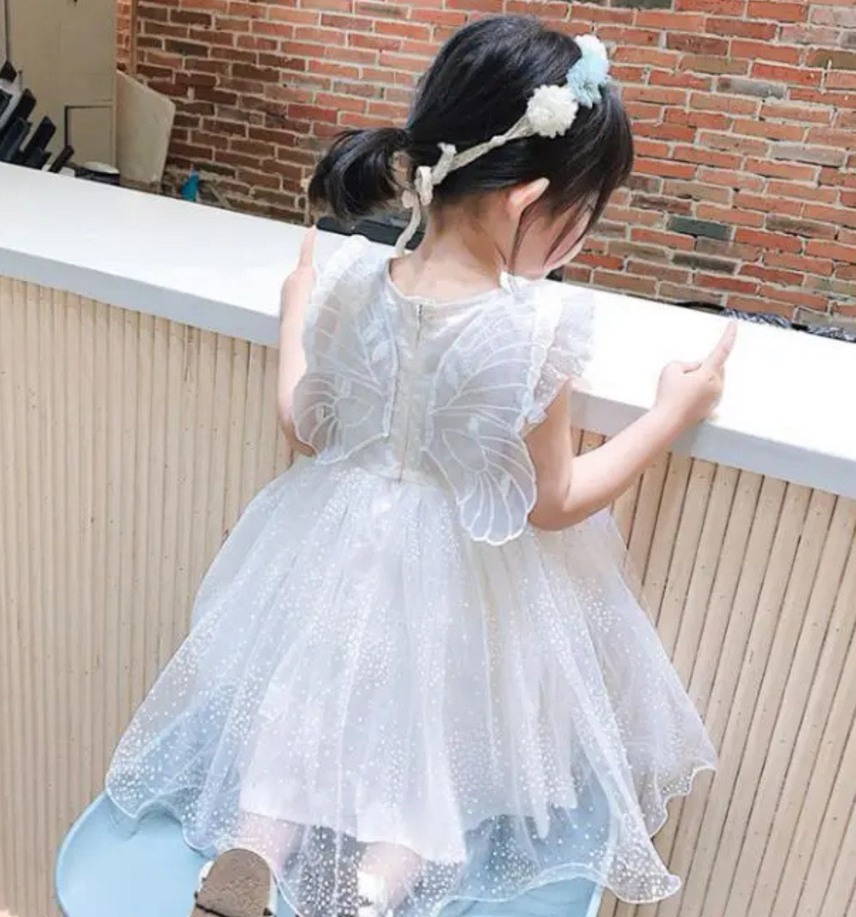 Girls Princess Dress - White