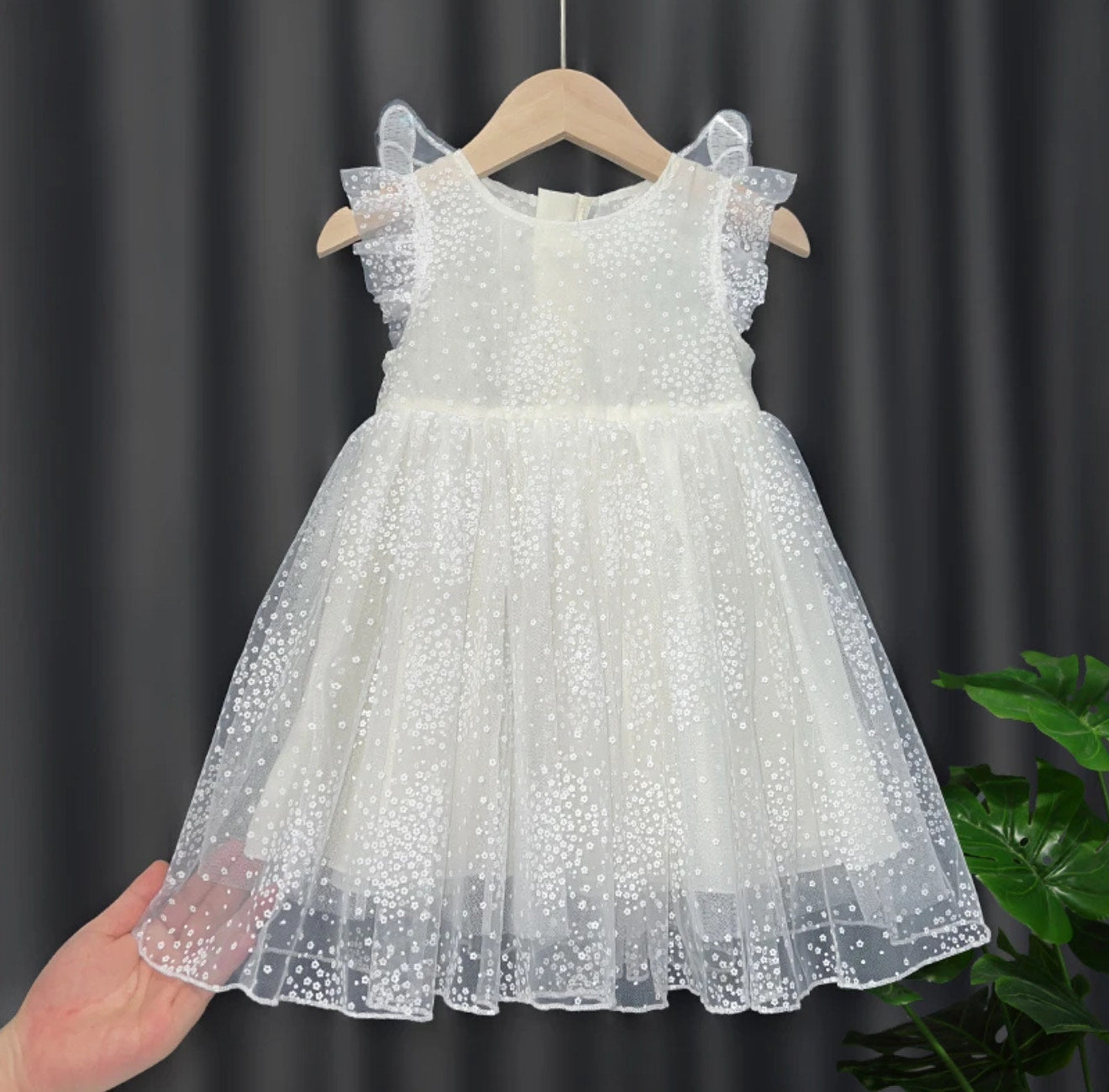Girls Princess Dress - White