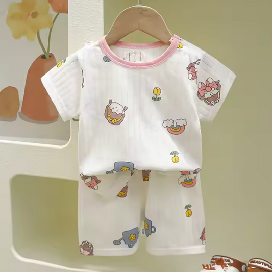 Trendy Baby & Kids Summer Co-ord Set - Happy