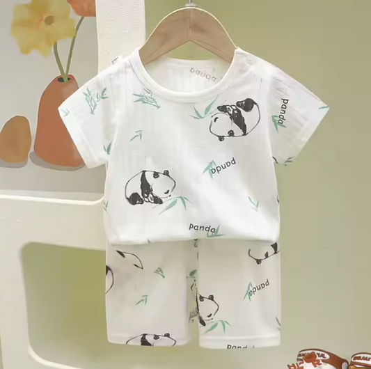 Trendy Baby & Kids Summer Co-ord Set - Panda