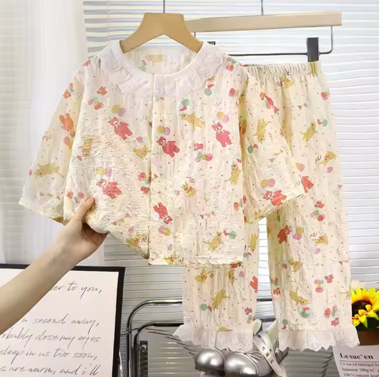 Elegant & Soft Printed Full Co-ord Set - Cute